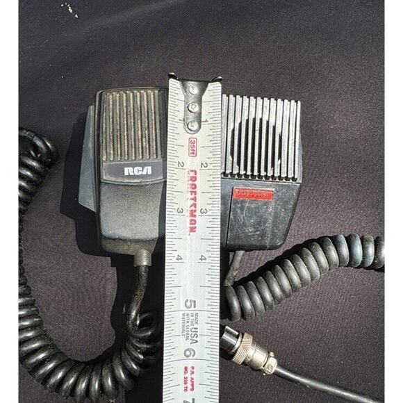 2 Vintage RCA & Tram CB Push Button Microphones Untested Used - Picture 9 of 10